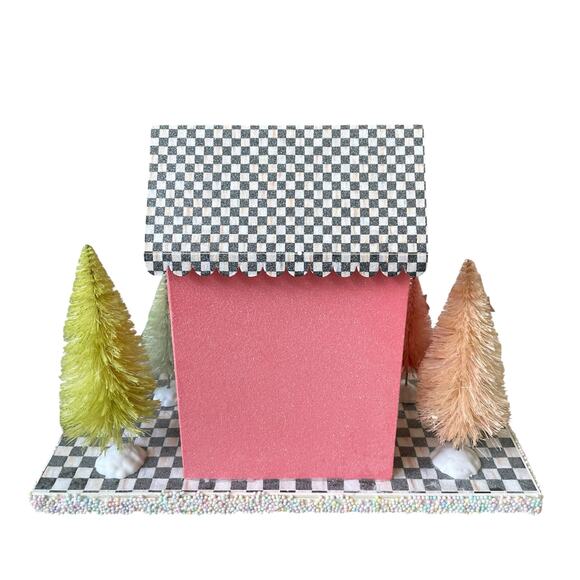 Brand New Mackenzie-Childs Calico Paper Illuminated Sweet Shop - Picture 3 of 16